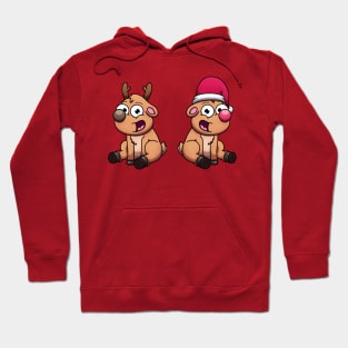 Cute Baby Christmas Reindeers Hoodie